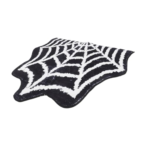 Yardenfun Halloween Spiderweb Teppich Rutschfester Schnell Trocknender Spider Web Fußmatte Waschbarer Weicher Eingangsbereich Teppich für Bad Flur Haustür Vielseitig als Halloween Dekoration Yardenfun Halloween Spiderweb Teppich Rutschfester Schnell Trocknender Spider Web Fußmatte Waschbarer Weicher Eingangsbereich Teppich für Bad Flur Haustür Vielseitig als Halloween Dekoration von Yardenfun