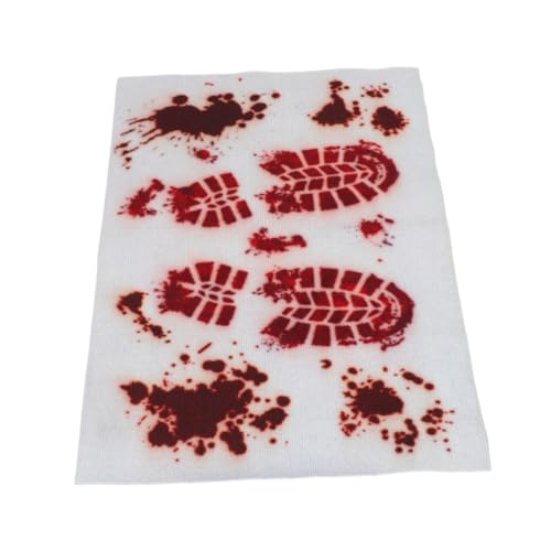 Yardenfun Halloween Türmatte Rutschfester Gedruckter Teppich für Badezimmer und Eingangsbereich Weicher Sicherer Halloween Badvorleger und Dekorativer Flurteppich von Yardenfun