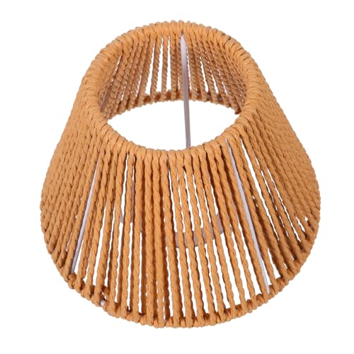 Yardenfun Handgefertigter Wandleuchte Lampenschirm aus und Papierseil Konischer Pendelleuchte Lampenschirm Dekorativer Lampenschutz für Kompatibel Lichtoptimierend Yardenfun Handgefertigter Wandleuchte Lampenschirm aus und Papierseil Konischer Pendelleuchte Lampenschirm Dekorativer Lampenschutz für Kompatibel Lichtoptimierend von Yardenfun