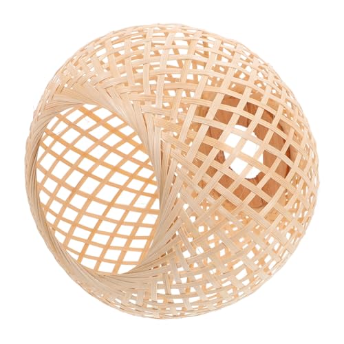 Yardenfun Handgewebter Lampenschirm Rustikaler Stil Tischleuchte Lampenabdeckung Raumdekoration Leichtes Holzmaterial Robust Yardenfun Handgewebter Lampenschirm Rustikaler Stil Tischleuchte Lampenabdeckung Raumdekoration Leichtes Holzmaterial Robust von Yardenfun