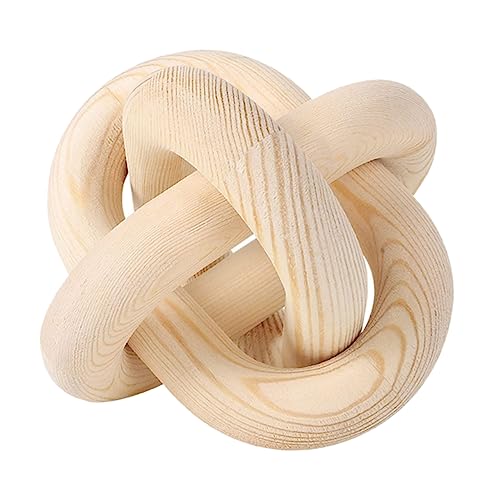 Yardenfun Holz Kettenlink Wanddeko Rustikale Holzanhänger für Kreative DIY Projekte zur Dekoration von Hochzeiten Partys und Wohnräumen Gefertigt aus Hochwertigem Natürlichem Holz von Yardenfun