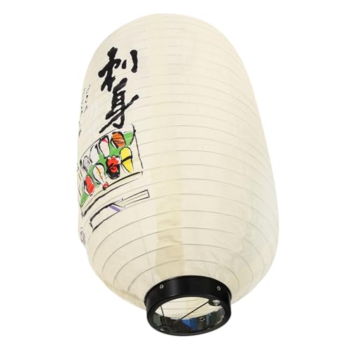 Yardenfun Japanische Seidenlaterne aus Stoff Dekorative Hängelampe mit Orientalischem Lampenschirm für Restaurant Bar Garten Langlebige Faltbare Deko mit Bunten Motiven für Party und von Yardenfun