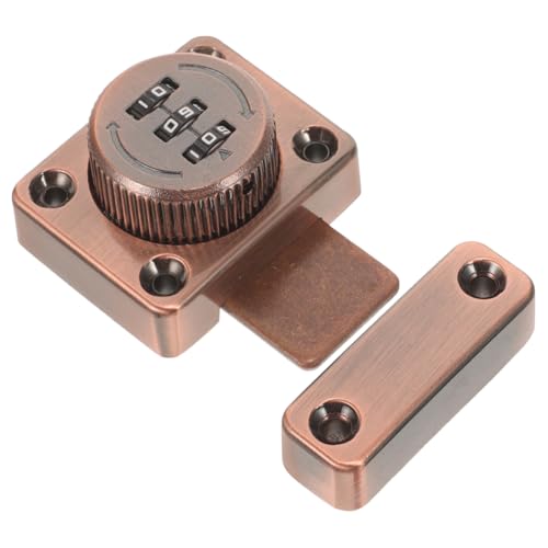 Yardenfun Kabinen türschloss aus Edelstahl Mechanisches Zahlenschloss mit Passwortfunktion Korrosionsbeständig und Langlebig für Spinde Aktenschränke und Vitrinen Einfache Schraubmontage von Yardenfun