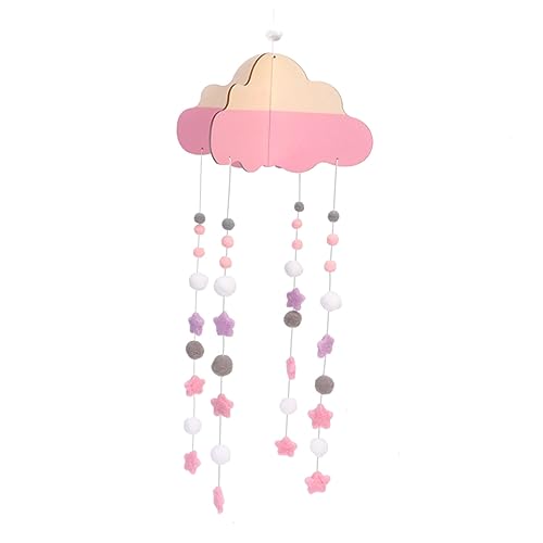 Yardenfun Hängende Wolke Für Kinderzimmer Langlebiger Plüschball Mit Holz Zum Aufhängen Für Zuhause Schöne Dekoration Für Wand Tisch Oder Decke von Yardenfun