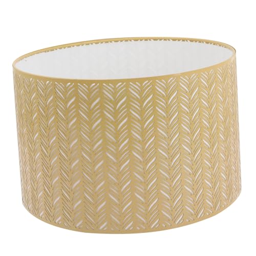 Yardenfun Kleiner Metall Lampenschirm Tischlampe Vintage Lampenschirm aus Eisen mit Stabiler Halterung Staubschutz Elegantes Design für Schreibtisch und Nachttischleuchte von Yardenfun