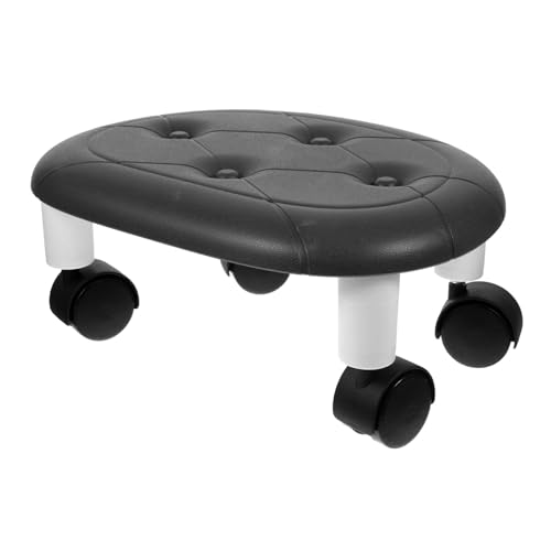 Yardenfun Kleiner Multifunktionaler Rollhocker mit Drehung und Leisen Stabiler Tragbarer Sitzhocker für Garage Haushalt und Werkstatt Robuster Kunststoff Bequem und Platzsparend von Yardenfun