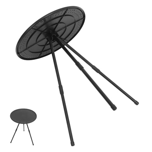 Yardenfun Faltbarer Campingtisch Runder Tragbarer Klappbarer Tisch Für Outdoor-aktivitäten Praktisch Leicht Und Stabil Für Picknick Und Camping Aventure Schwarz Yardenfun Faltbarer Campingtisch Runder Tragbarer Klappbarer Tisch Für Outdoor-aktivitäten Praktisch Leicht Und Stabil Für Picknick Und Camping Aventure Schwarz von Yardenfun