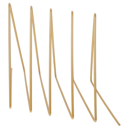 Yardenfun Kunst Bücherhalter Dreieckiger Freistehender Zeitschriftenständer für Schreibtisch und Wohnzimmer Kleiner Goldener Desktop Organizer mit Großem Fassungsvermögen und Modernem Design Yardenfun Kunst Bücherhalter Dreieckiger Freistehender Zeitschriftenständer für Schreibtisch und Wohnzimmer Kleiner Goldener Desktop Organizer mit Großem Fassungsvermögen und Modernem Design von Yardenfun