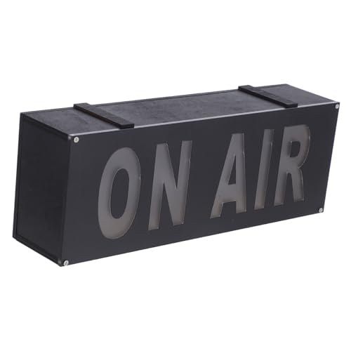 Yardenfun LED Air Warnleuchte für Zuhause und Studio Leichtes Kompaktes LED Desktop Schild mit Roter Leuchttext Batteriebetriebenes Aufnahme Warnschild für Broadcast und Büro Yardenfun LED Air Warnleuchte für Zuhause und Studio Leichtes Kompaktes LED Desktop Schild mit Roter Leuchttext Batteriebetriebenes Aufnahme Warnschild für Broadcast und Büro von Yardenfun