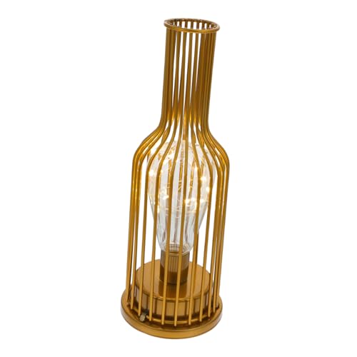 Yardenfun LED Eisenkunst Tischlampe Retro Weinflasche Design Kreative Nachttischlampe Wohnzimmer Dekoration Warmweiß Licht Vintage Eisenkunst Leuchte für Büro und Zuhause Yardenfun LED Eisenkunst Tischlampe Retro Weinflasche Design Kreative Nachttischlampe Wohnzimmer Dekoration Warmweiß Licht Vintage Eisenkunst Leuchte für Büro und Zuhause von Yardenfun