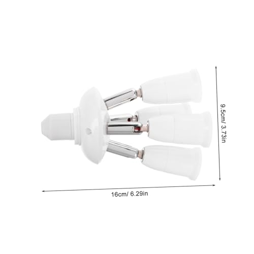 Yardenfun Lampenfassung Adapter Fach Splitter Drehbar Biegbar Mehrfach Lampensockel Verlängerung für Deckenleuchte Kunststoff Robust Einfache Montage Yardenfun Lampenfassung Adapter Fach Splitter Drehbar Biegbar Mehrfach Lampensockel Verlängerung für Deckenleuchte Kunststoff Robust Einfache Montage von Yardenfun