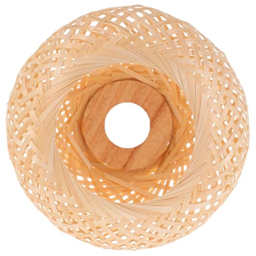 Yardenfun Lampenschirm Deckenleuchte Gewebt Vintage Stil Robust Langlebig für Schlafzimmer Wohnzimmer Küche Diffuse Beleuchtung Natürliche Atmosphäre von Yardenfun