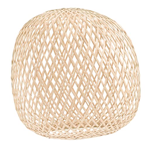 Yardenfun Lampenschirm Gewebt Pendelleuchte für Wohnzimmer Küche Schlafzimmer Hängelampe mit Einzigartigem Design Øcm Höhe Leicht und Installieren eine Angenehme und Schützt die Augen von Yardenfun