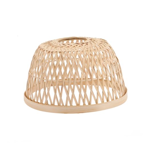 Yardenfun Lampenschirm Pendelleuchte Rustikaler Lampenschirm Deckenleuchte Natürlicher Holzgeflecht Lampenüberzug für Wohnzimmer Hotel Restaurant Yardenfun Lampenschirm Pendelleuchte Rustikaler Lampenschirm Deckenleuchte Natürlicher Holzgeflecht Lampenüberzug für Wohnzimmer Hotel Restaurant von Yardenfun