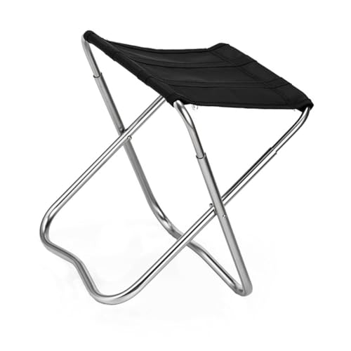 Yardenfun Leichter Faltbarer Campingstuhl aus Aluminiumlegierung Robuster Outdoor Hocker für Angeln Wandern und Garten Kompakt Tragbar Passend für Große Personen von Yardenfun