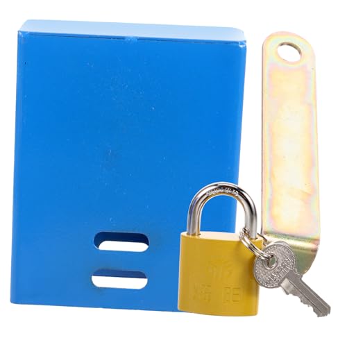 Yardenfun Mehrzweck Außen Wasserhahn Schloss mit Anti diebstahl Verriegelung Einfache Anbringung ohne Werkzeug Wetterfest Schutzabdeckung für Garten Wasserhähne Blau Gewährleistet von Yardenfun