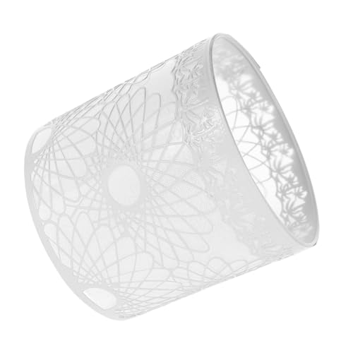 Yardenfun Metall Lampenschirm Weiß Lochdurchmesser Pendellampe Deckenleuchte Minimalistisches Design Stabiler Eisen Lampenschirm für Restaurant Wohnzimmer Flur Modern Elegant von Yardenfun