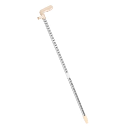 Yardenfun Metallgriff Ersatzgriff mit Abnehmbarem Zweiteiligem Staubpan Stiel und Sicherem Schnappverschluss Rostfreier Stahl Staubpan Stiel Komfortabler Griff Praktische von Yardenfun