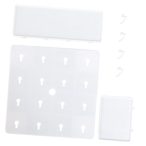 Yardenfun Modernes Weißes Wandmontiertes Doppel Eckregal aus Langlebigem Verschleißfestem Material Multifunktional für Badezimmer und Schlafzimmer Stabiler Schwebender Wandorganizer für von Yardenfun