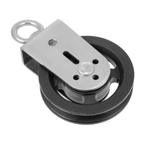 Yardenfun Nylon Fitness Zubehör Pulley mit Stahlseil Geräuscharme Kugellager Selbstsichernde Mutter Stabile Tragkraft Kompakte für Arm Rückentraining von Yardenfun