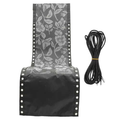 Yardenfun Outdoor Klappstuhl Ersatzstoff Set Atmungsaktives Strapazierfähiges Material Befestigungsseil Robustes Reparaturgewebe für Garten und Strandliege Einfache Montage Schwarz Yardenfun Outdoor Klappstuhl Ersatzstoff Set Atmungsaktives Strapazierfähiges Material Befestigungsseil Robustes Reparaturgewebe für Garten und Strandliege Einfache Montage Schwarz von Yardenfun