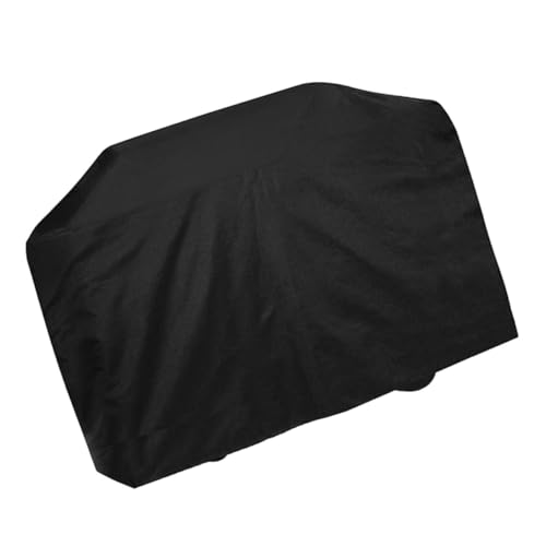 Yardenfun Polyester Grillabdeckung Schwerlast BBQ Abdeckhaube Schwarz Wetterfest Staubschutz für Outdoor Grill und Gartenmöbel von Yardenfun