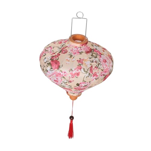 Yardenfun Retro Seidenlaterne mit Floralen Mustern Wasserfeste Hängelampe für Mid Autumn Festival Dekoration im Freien Orientalische Stofflaterne für Garten und Terrasse Yardenfun Retro Seidenlaterne mit Floralen Mustern Wasserfeste Hängelampe für Mid Autumn Festival Dekoration im Freien Orientalische Stofflaterne für Garten und Terrasse von Yardenfun