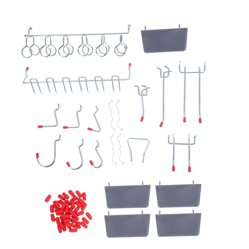 Yardenfun Robuste Metall-pegboard-haken Kunststoff-aufbewahrungsbox Schnelles Werkzeugloses Montagesystem für Garage Werkstatt und Keller Vielseitige Wandhaken für Effiziente Lagerung von Yardenfun