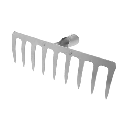 Yardenfun Robuster Metallrechen ohne Stiel Schwerer Gartengrasrechen aus Langlebiges Outdoor Gartenwerkzeug für Effiziente Bodenbearbeitung und Unkrautentfernung Yardenfun Robuster Metallrechen ohne Stiel Schwerer Gartengrasrechen aus Langlebiges Outdoor Gartenwerkzeug für Effiziente Bodenbearbeitung und Unkrautentfernung von Yardenfun
