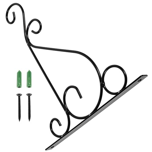 Yardenfun Robuster Wandhalter für Hängepflanzen und Laternen Eisen Wandhaken mit Gebogenem Ende für Blumenampeln Pflanzgefäße Vogelhäuser und Gartendekoration Innen und Außen Geeignet von Yardenfun