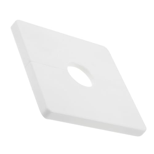 Yardenfun Rohrlochabdeckung Rohre S Bad Montiert Rohrabdeckungen Klempner-abdeckplatten Für Wände Rohrwandabdeckung Küchenpfeifenabdeckung Rohrloch-abdeckplatte Pvc Weiß von Yardenfun