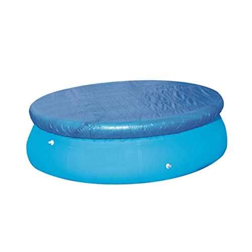Yardenfun Runde Poolabdeckung Durchmesser Blau für Aufblasbare und Rahmen Pools Wasserfest und Langlebig Geeignet für Pools mit Durchmesser Einfache Handhabung von Yardenfun