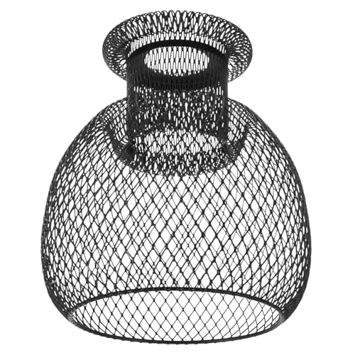 Yardenfun Schwarzer Eisen draht Lampenschirm Deckenleuchte Schutzgitter Hohlraum Design DIY Lampenzubehör für Hängeleuchten Wand Hängelampen Langlebig und Dekorativ Yardenfun Schwarzer Eisen draht Lampenschirm Deckenleuchte Schutzgitter Hohlraum Design DIY Lampenzubehör für Hängeleuchten Wand Hängelampen Langlebig und Dekorativ von Yardenfun