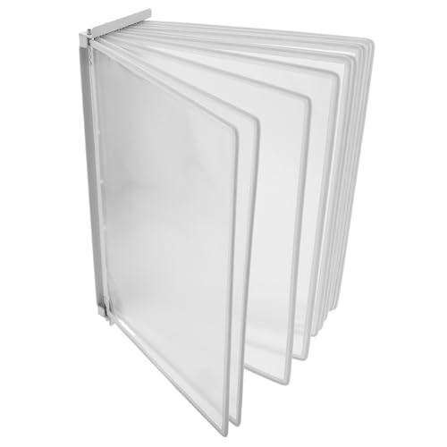 Yardenfun Seitiges Wandhänge Display Ordnersystem Doppelseitig zum Einfachen Blättern Wandmontierter Dokumentenhalter für Effiziente Büroorganisation und Schnellen Zugriff Referenzdateien von Yardenfun