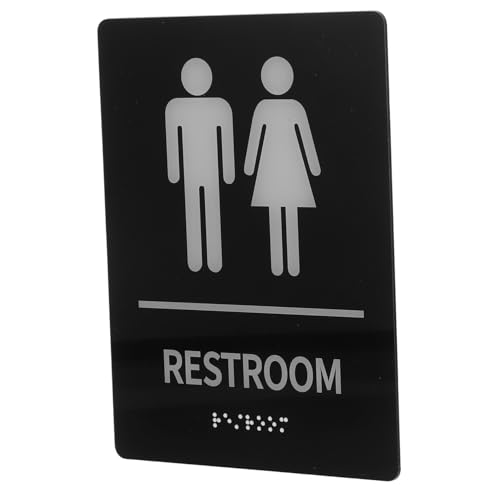 Yardenfun Selbstklebendes Brailleschild für Büro Badezimmer mit Braille Robuste Leicht zu Reinigende Toilettenbeschilderung Hochkontrastreiches Design Einfache Montage Glatten Oberflächen Yardenfun Selbstklebendes Brailleschild für Büro Badezimmer mit Braille Robuste Leicht zu Reinigende Toilettenbeschilderung Hochkontrastreiches Design Einfache Montage Glatten Oberflächen von Yardenfun