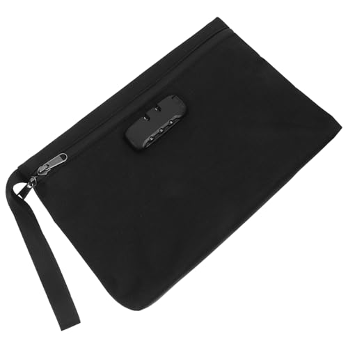 Yardenfun Spritzwassergeschützte Abschließbare Geldtasche Klein mit Zahlenschloss Sicher für Dokumente und Wertsachen Yardenfun Spritzwassergeschützte Abschließbare Geldtasche Klein mit Zahlenschloss Sicher für Dokumente und Wertsachen von Yardenfun