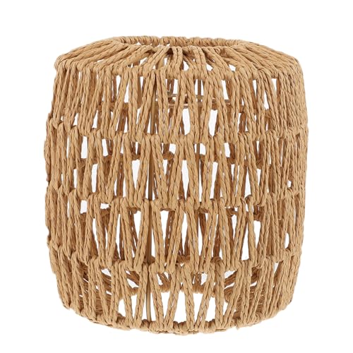 Yardenfun Simulierter Rattan Lampenschirm Handgefertigt Geflochtene Pendelleuchte Lampenabdeckung Vintage Stil für Flur Küche Bar Restaurant Innenbereich Dekoration Yardenfun Simulierter Rattan Lampenschirm Handgefertigt Geflochtene Pendelleuchte Lampenabdeckung Vintage Stil für Flur Küche Bar Restaurant Innenbereich Dekoration von Yardenfun