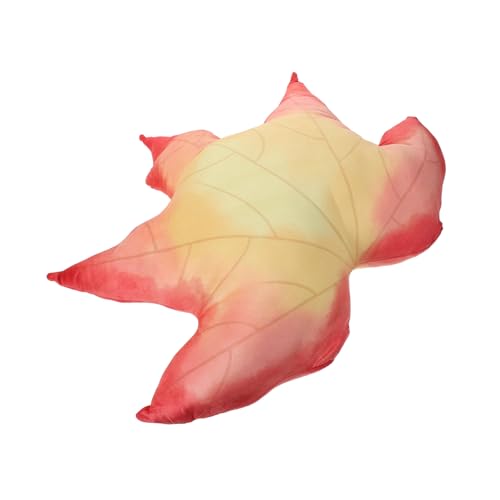 Yardenfun Blattförmiges Wurfkissen 50x40cm Aus Weichem Plüsch Für Nickerchen Und Dekoration Gemütliches Blattkissen Für Sofa Schlafzimmer Auto Vielseitiges Kissen Für Kinder Und von Yardenfun