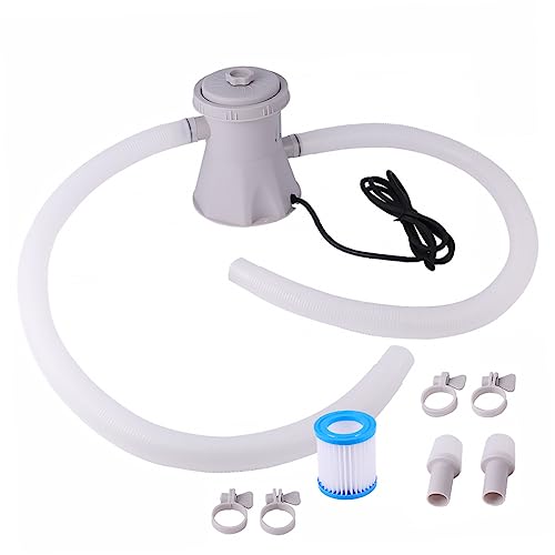 Yardenfun Swimming Pool Filterpumpe Gph Elektrische Umwälzpumpe Wasserpumpe für Poolreinigung Robustes Kunststoffmaterial Energiesparend Ergonomisches Design Geeignet für Acv Schwimmbecken von Yardenfun