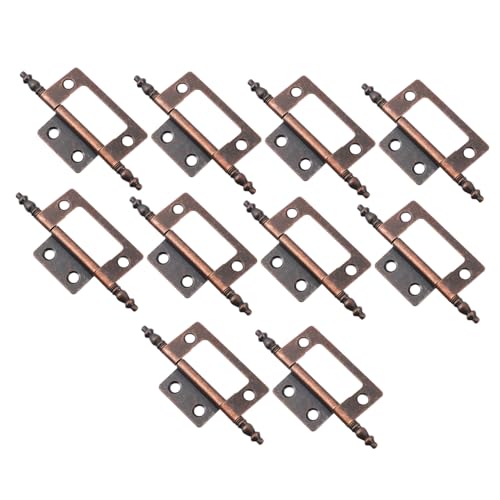Yardenfun Teiliges Vintage Türscharniere aus Langlebigem mit Kronendesign Rostbeständig für Möbelrestaurierung und Schrankscharnier ohne Falzmontage Rotbronzefarben Yardenfun Teiliges Vintage Türscharniere aus Langlebigem mit Kronendesign Rostbeständig für Möbelrestaurierung und Schrankscharnier ohne Falzmontage Rotbronzefarben von Yardenfun