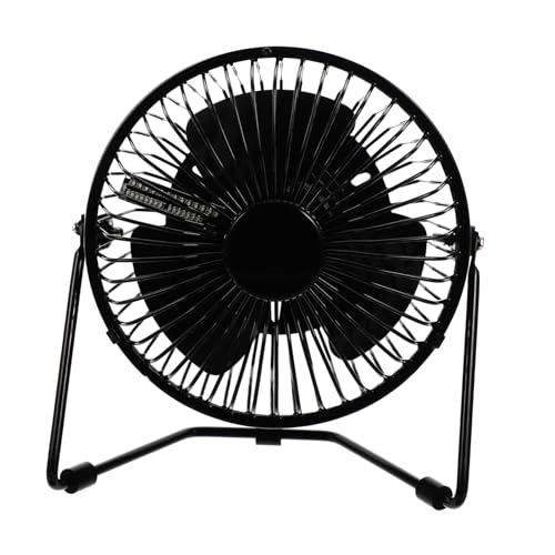 Yardenfun Temperaturlüfter Uhrenventilator Tragbar Digital Hat Büro Conditioner Mini Angetrieben Usb Desktop Drinnen Led Kühlung Schwarz von Yardenfun