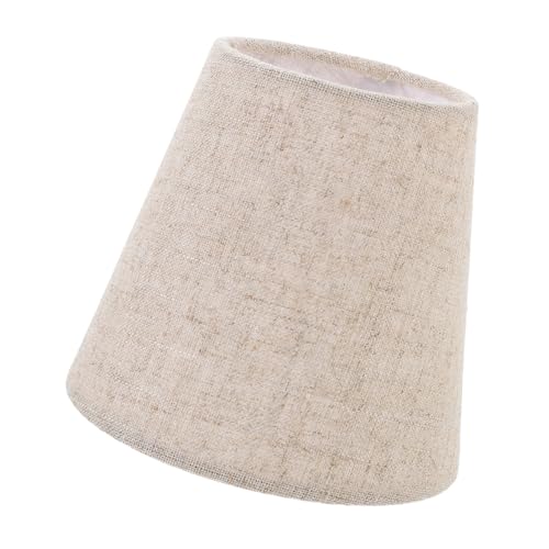 Yardenfun Tischlampenschirm Ersatz aus Stoff Vintage Lampenschirm mit Clip Leinenfarbe Leichter Innenlampenschirm für Steh Tischlampen Vielseitig Einsetzbar für Wohnzimmer und Schlafzimmer von Yardenfun