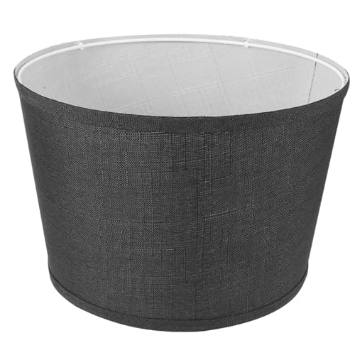 Yardenfun Tischlampenschirm aus Schwarzem Leinenstoff Abnehmbarer Lampenschirm Lichtdurchlässiger Blendfreier Lampenbezug für Schreibtisch Tischleuchten Dekorativer Ersatzschirm für Yardenfun Tischlampenschirm aus Schwarzem Leinenstoff Abnehmbarer Lampenschirm Lichtdurchlässiger Blendfreier Lampenbezug für Schreibtisch Tischleuchten Dekorativer Ersatzschirm für von Yardenfun
