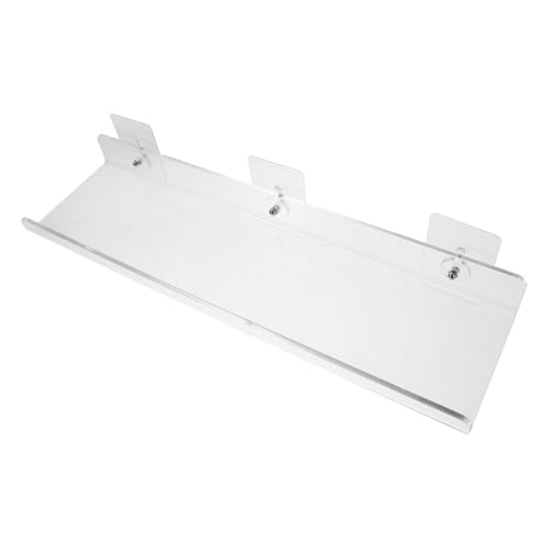 Yardenfun Transparente Badregale kabellose Wandmontierte Schwebende Ablage U förmiges Design Vielseitiger Organizer für Badezimmer und Wohnräume Langlebig und Leicht zu Reinigen von Yardenfun