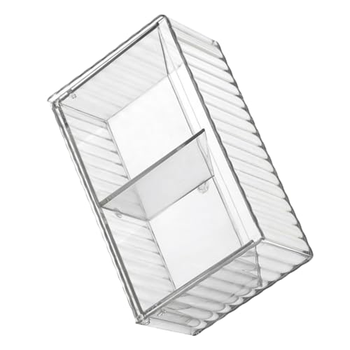 Yardenfun Transparente Wandhalterung Aufbewahrungsbox mit Klappdeckel Multifunktionaler Organizer für Wattepads Wattestäbchen Haargummis und Kleine Badezimmeraccessoires Platzsparend und Yardenfun Transparente Wandhalterung Aufbewahrungsbox mit Klappdeckel Multifunktionaler Organizer für Wattepads Wattestäbchen Haargummis und Kleine Badezimmeraccessoires Platzsparend und von Yardenfun