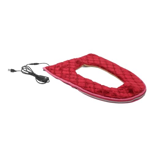 Yardenfun USB Beheizbares Wc Sitzkissen mit Kariertem Muster Schnell Erhitzend Konstante Wärme Waschbarer Toilettensitzbezug für Zuhause Komfortable Wärme durch USB Stromversorgung für von Yardenfun