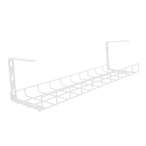 Yardenfun Under Desk Wire Organizer Kabelwanne Schreibtisch Kabelmanagement Ablage aus Robustem Kompakte Kabelführung für Büro und Home Office Einfache Montage unter Tisch zur Ordentlichen von Yardenfun
