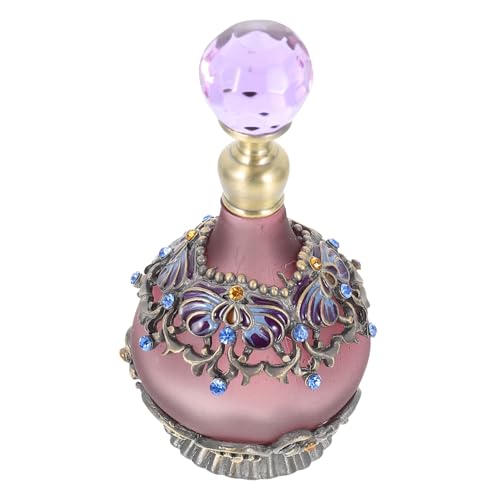 Yardenfun Vintage Glas Parfümflasche Leer Wiederverwendbar Reise Ätherisches Öl Spender Geschenk Reiseflasche Ätherische Ölflasche Parfümflaschen Parfümflasche von Yardenfun