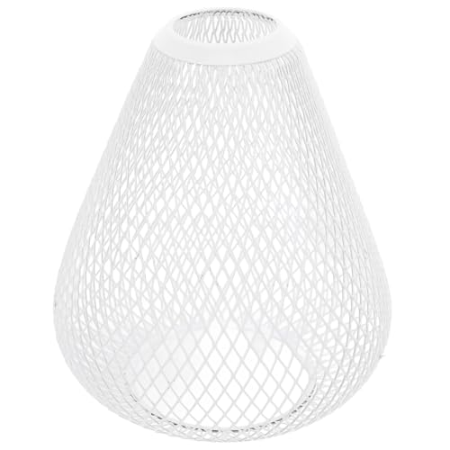 Yardenfun Vintage Metall Lampenschirm Hohler Drahtkäfig Lampenschutz für Pendelleuchte Deckenlampe Schlafzimmer Wohnzimmer Retro Stil Weiß Robust und Dekorativ Yardenfun Vintage Metall Lampenschirm Hohler Drahtkäfig Lampenschutz für Pendelleuchte Deckenlampe Schlafzimmer Wohnzimmer Retro Stil Weiß Robust und Dekorativ von Yardenfun