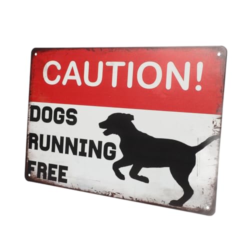 Yardenfun Vintage Metallschild Hund Warnschild für Garten und Einfahrt Langlebiges Robustes Blechschild mit Wetterfester Konstruktion Auffällige Farbgebung Vorgebohrte zur Einfachen Yardenfun Vintage Metallschild Hund Warnschild für Garten und Einfahrt Langlebiges Robustes Blechschild mit Wetterfester Konstruktion Auffällige Farbgebung Vorgebohrte zur Einfachen von Yardenfun